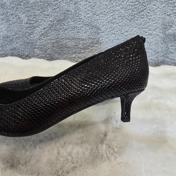 Kurt Geiger London Kensington Flexi 45 Snake Print Leather Dress Pumps Size 40.5 - Picture 3 of 10